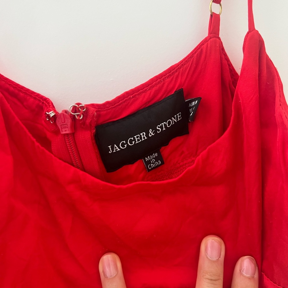 Red Mini Dress - Picture 2 of 4